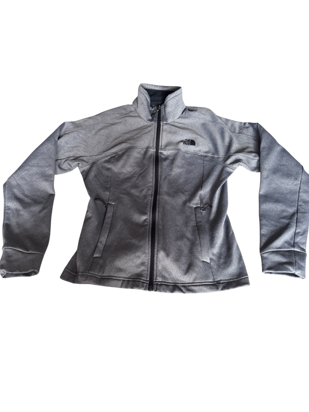 The North Face women’s gray long sleeve full zip jacket small fleece outdoor